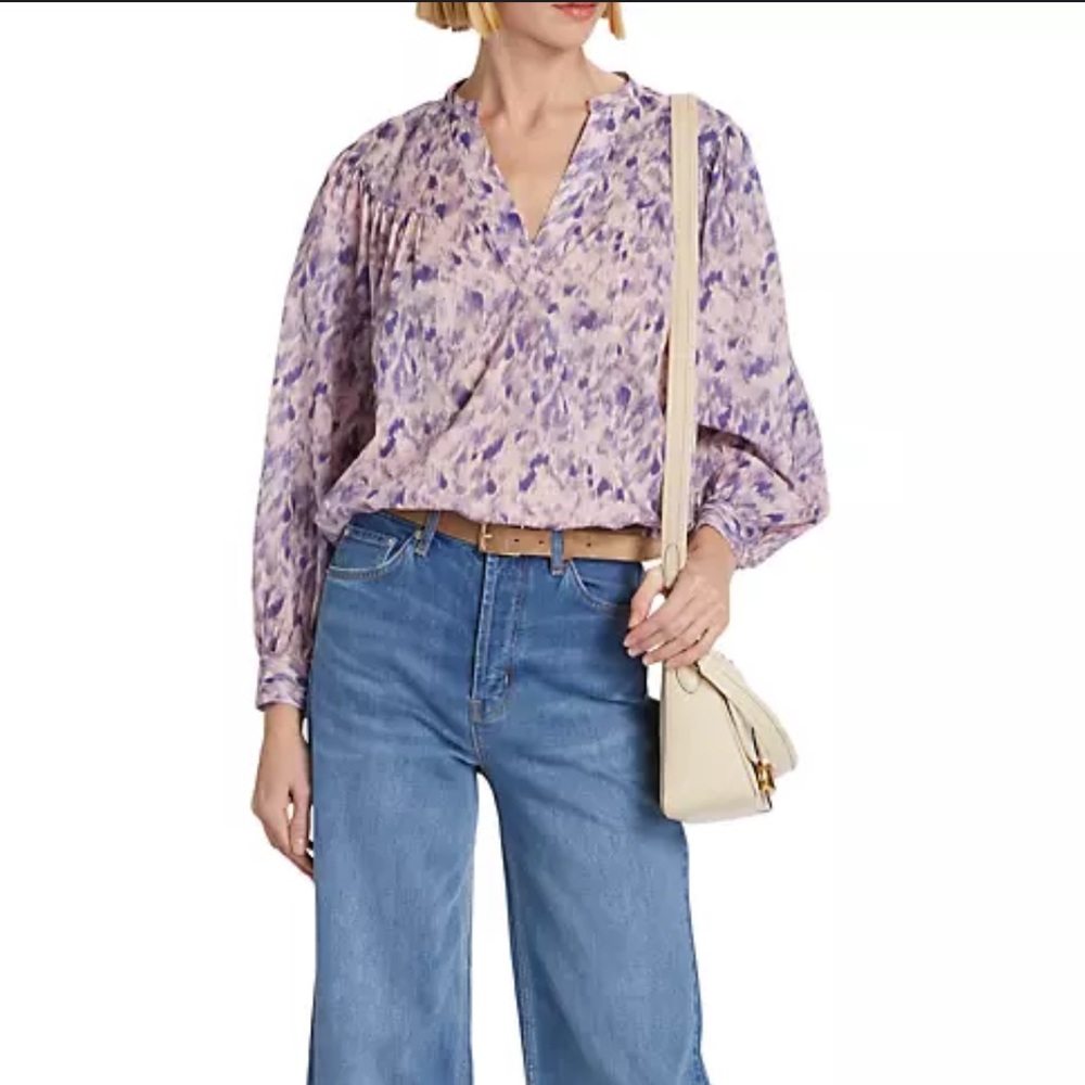 Rails Fable pink Ikat top